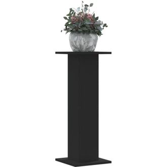 vidaXL Vidaxl - Supporti per Piante 2 pz Neri 30x30x80 cm Legno Multistrato