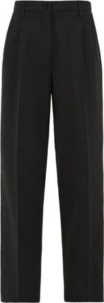 Aspesi Rechte broek - Dames - Straight fit broeken - Grijs - M - Broeken