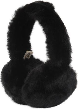 UGG UGG Faux Fur Earmuffs in Black at Nordstrom Rack