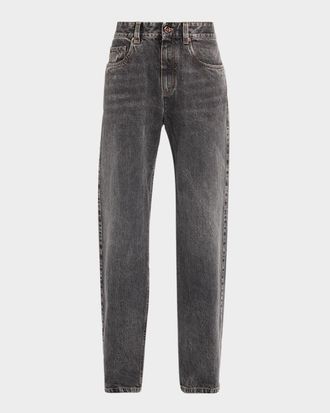 Brunello Cucinelli Authenic Denim Straight-Leg Jeans