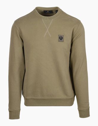 Belstaff Mens BELSTAFF SWEATSHIRT FATIGUE GREEN - Tan - Size: 42