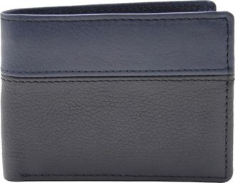 Robert Graham Two Tone Bifold Leather Wallet in Black/Navy at Nordstrom Rack