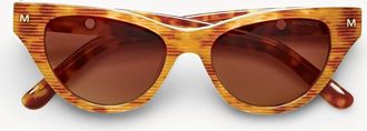 Machete Jewelry Suzy Sunglasses in Dark Tortoise Stripe