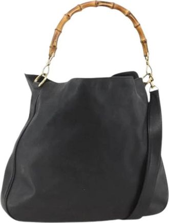Gucci Pre-owned Handbags, female, Black, Size: ONE SIZE Pre-owned Vintage Shoulder Bag