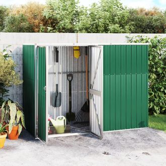 vidaXL Cobertizo Herramientas Jard&iacute;n Acero Galvanizado 225x89x161 Vidaxl