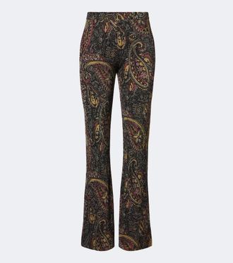 Etro Pantaloni flared in jacquard paisley