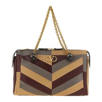 Valentino Garavani Panthea Medium Schoudertas - Dames - Tassen - Veelkleurig - Maat: ONE Size Zijde