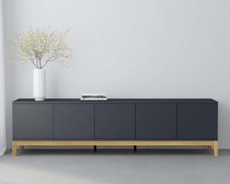 ANDAS Lowboard »Maryd« TV-Kommode mit Kabeldurchführung, Push-to-Open Funktion, Breite 200 cm