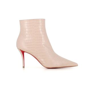 Christian Louboutin Semi-shine Reptile Effect Ankle Boot