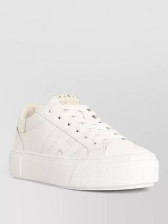 Hogan h705 leather low top sneakers rubber sole