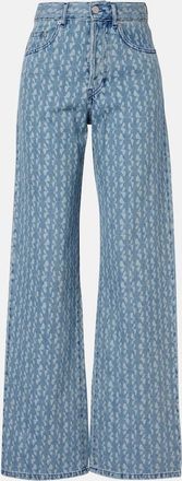 Dries Van Noten Printed wide-leg jeans