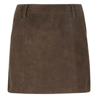 Dunst Minifalda Alter Suede - Skirts - Mujer - Verde - S