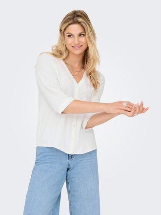 Jacqueline de Yong Soepele blouse met V-hals