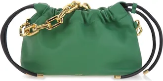 N&deg;21 Tassen, Dames, Groen, ONE Size, Leer, Eva Nappa Tracolla+Catena