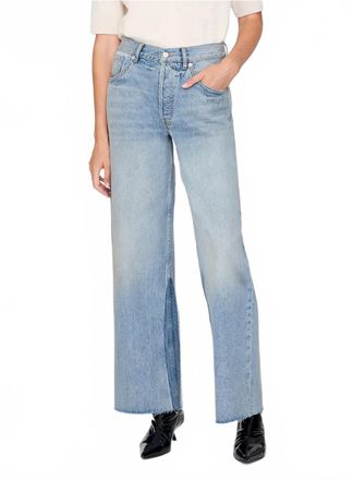 Anine Bing Womens Manon Jean In Light Blue