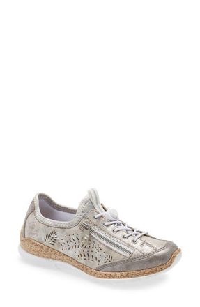 Rieker Antistress Nikita K6 Sneaker in Grey Silver Rose Metallic at Nordstrom, Size 5.5-6Us