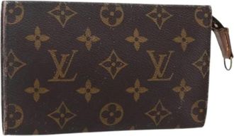 Louis Vuitton Pre-owned Clutches, female, Brown, Size: ONE SIZE Pre-owned Vintage Canvas Clutch