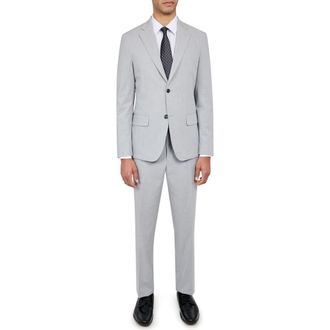W.R.K Mens Slim Fit Performance Suit in Light Grey at Nordstrom Rack, Size 36R