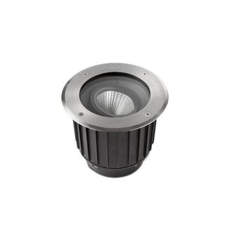 Netlighting Gea Cob LED Outdoor Recessed Floor Light Stainless Steel Aisi 316 IP67 in Grey