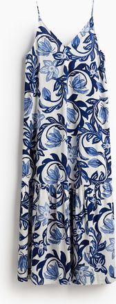 H&M Langes Kleid in A-Linie - White