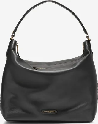 Cole Haan Womens Isabella Hobo Bag - Black
