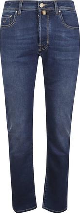 Jacob Cohen Slim-fit Jeans - Heren - Slim Fit Jeans - Blauw - W38 - Katoen - Jeans