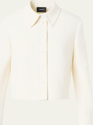 Akris Talitha Cotton-Silk Shirt Jacket