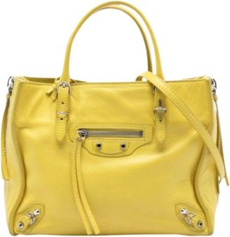 Balenciaga Pre-owned Handbags, female, Yellow, Size: ONE SIZE Pre-owned Papier A4