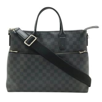Louis Vuitton Pre-owned Tote Bags, male, Black, Size: ONE SIZE Pre-owned Damier Graphite 2way Briefcase