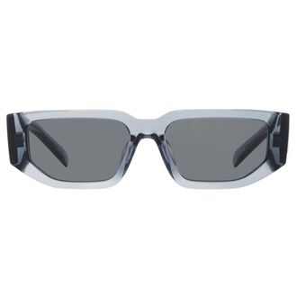 Prada Dark Grey Rectangular Mens Sunglasses PR 09ZSF 17T08Z 55