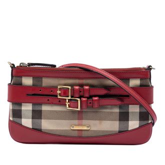 Burberry Pre-owned Burberry House Check Canvas Bridle Langford Crossbody Ladies BDBG3EQRQW5RWTSS