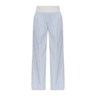 adidas Originals Adidas Originals, Wide Trousers, female, Blue, Size: 2XS Striped Pattern Trousers