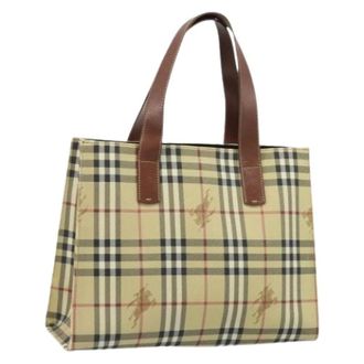 Burberry Pre-owned Tote Bags, female, Beige, Size: ONE SIZE Pre-owned Tote Bag