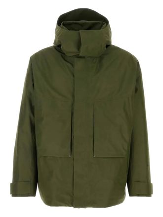 Herno hooded pocket jacket - men - Nylon/Nylon - M - Green