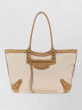 Balenciaga canvas le city tote bag top handles