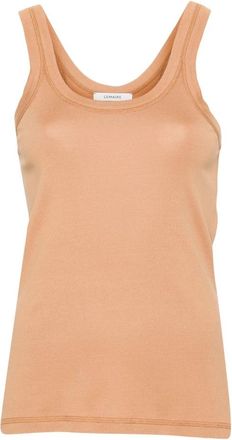 Christophe Lemaire Rib Tank Top - Dames - Tops zonder mouwen - Roze - L - Katoen - Tops