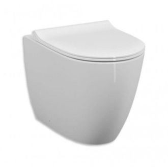 Vitra Wc A Ras De Pared Con Desag&uuml;e Transpuesto En Cer&aacute;mica Blanca Brillo Sento - Senza Coprivaso