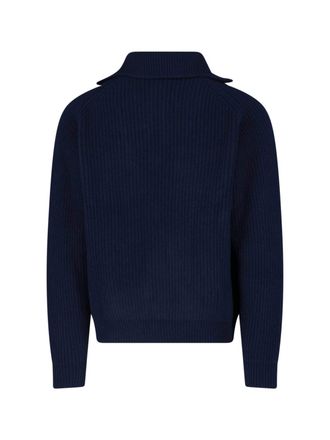 Jil Sander Mens Sweaters Blue Wool