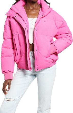 Levi's Womens Puffer Jacket in Hot Pink at Nordstrom, Size Medium