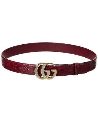 Gucci Gg Milano Leather Belt