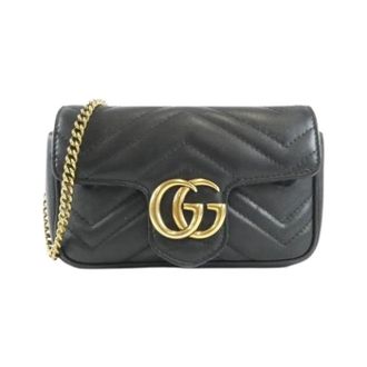 Gucci Borsa a spalla GG Marmont in pelle trapuntata Pre-owned - - Pre-owned - Donna - Nero - ONE SIZE