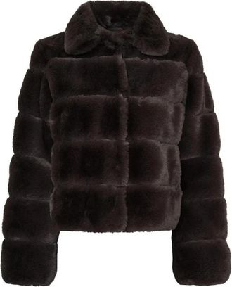 Notyz Fake Fur Jas - Dames - Jassen - Bruin - 3XL - Polyester - Jassen