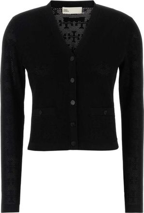 Tory Burch Gebreid Vest - Dames - Vesten - Zwart - M - Truien & Vesten