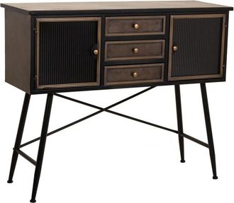 Wanderlust Deco Wanderlust Deco - Aparador De Metal Marr&oacute;n 122x42x100