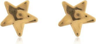 Jil Sander Brass Earrings - Dames - Oorbellen - Geel - ONE Size - Accessoires