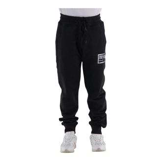 Versace Jeans Couture Sweatpants, male, Black, L, Tick Foil Piece Trousers