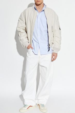 Givenchy Shirt With A Striped Pattern, Mens, Light Blue