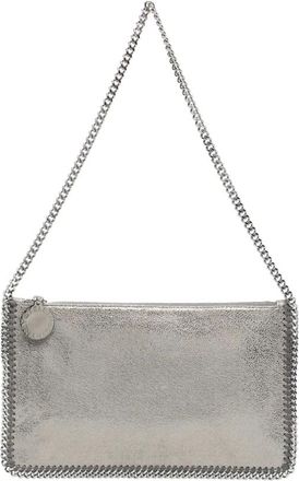 Stella McCartney Tassen, Dames, Grijs, ONE Size, Schoudertas met schakelketting