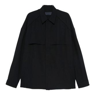 Juun.J Navy Casual Shirt for Men - male - Juun.J - Casual Shirts - Blue - L - Shirts