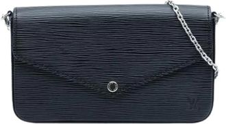 Louis Vuitton Pre-owned Pochette Felicie - Dames - Vintage Schoudertas - Zwart - ONE Size - Leer - Vintage